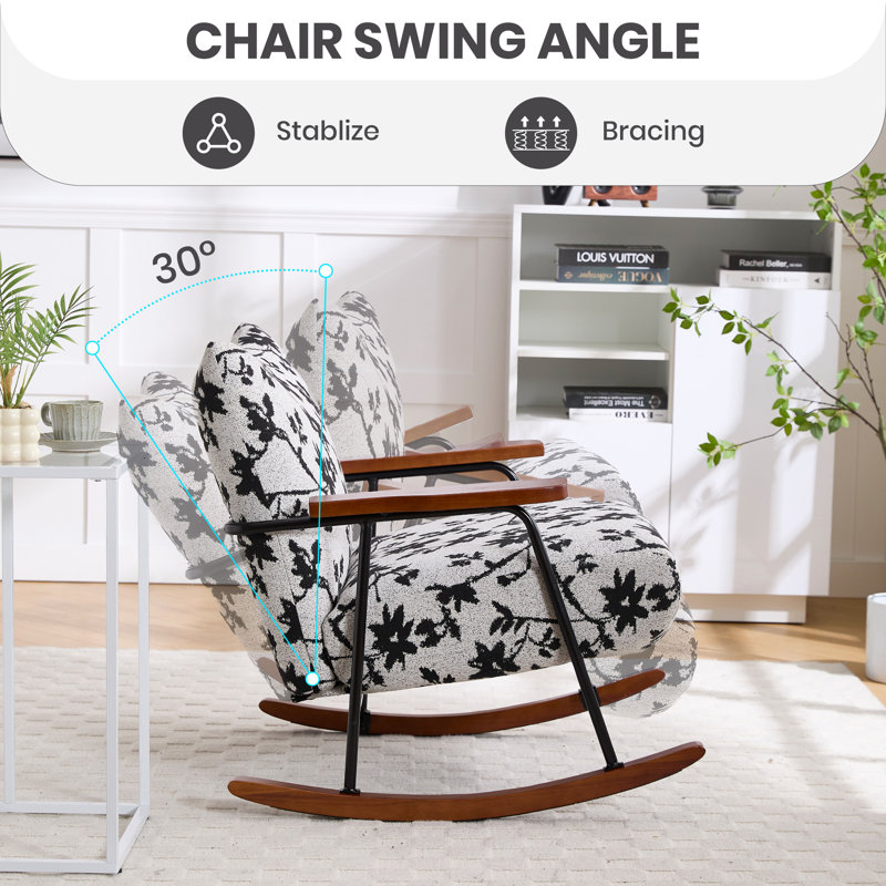 George Oliver Modern Accent Rocking Chair | Wayfair