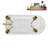 58" Streamlin Clawfoot Tub,Tray,Drain, Clawfeet-101628929-102219868