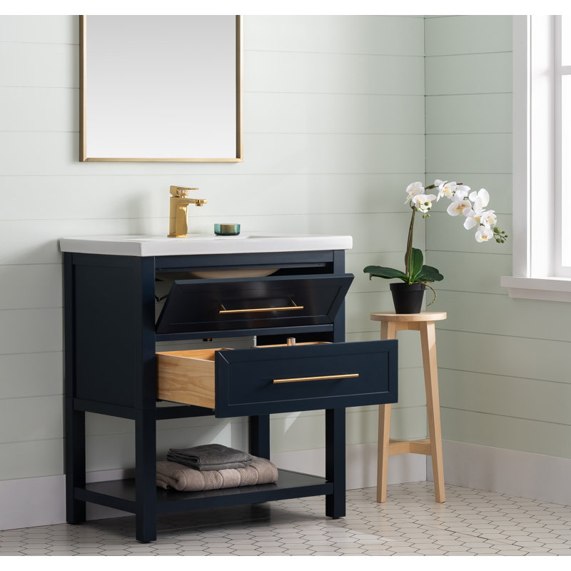 Ensemble de meuble-lavabo simple 30 po Bickley, Bleu minuit