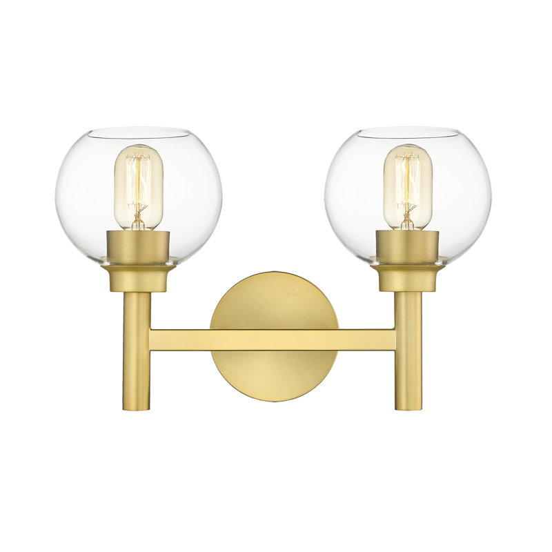 Jakeryan 2 - Light Dimmable Vanity Light, Brushed Gold