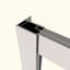 Porte de douche coulissante de 50 à 54 po x H 72 po avec porte en verre trempé de 1/4 po-111691920