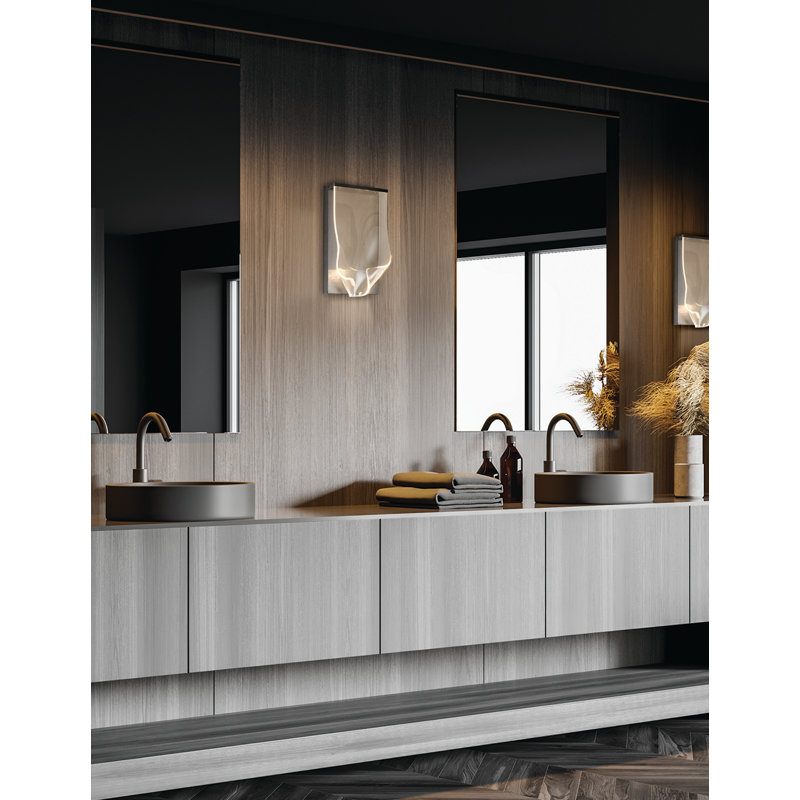 Farzeen Stainless Steel LED Flush Mounted Sconce