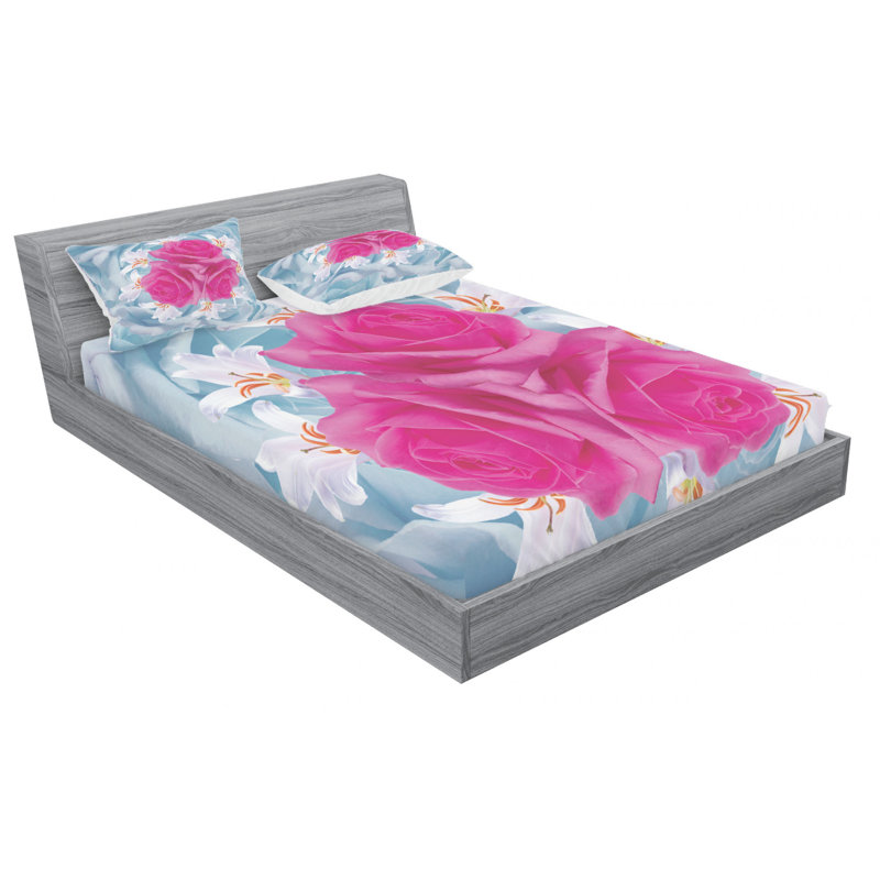 Microfiber Sheet Set, Queen Sheet Set + Fitted Sheet + 2 Pillowcases