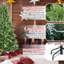 Arbre de Noël 7,5 pi avec 2155 extrémités en PE + PVC - branches articulées réalistes, assemblage facile, support en métal stable, aspect naturel pour la décoration des Fêtes, arbre de Noël-184353226