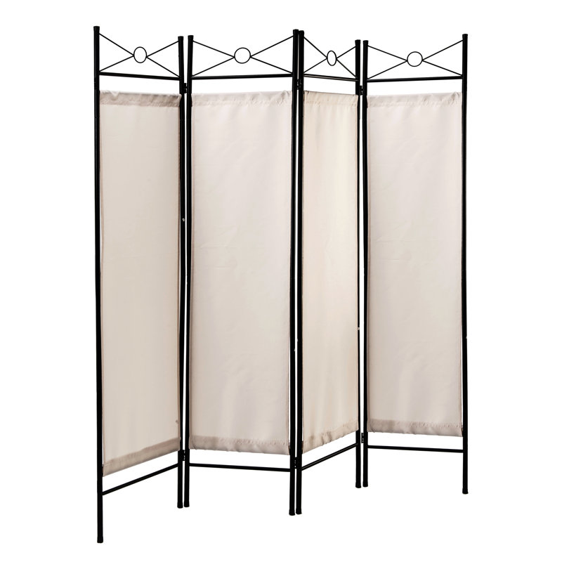 Cloison pliante Rhiann, Blanc, 4