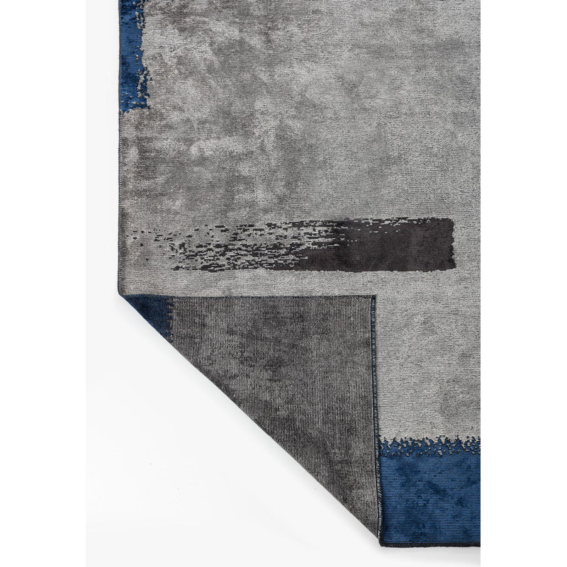 Bedia Abstract Hand Loom Indoor / Outdoor Area Rug, Rectangle 5'3" x 7'7"