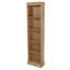 Clearmont Tall Narrow Corona Design Pine Bookcase, Antique Wax Finish