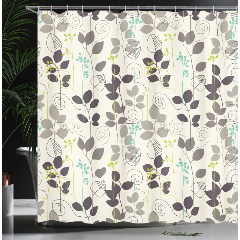 Shower Curtain with Hooks Included