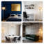 Lampe sur pied sphérique en cristal avec abat-jour en perles de cristal K9, lumière debout moderne pour le salon, la chambre à coucher, le bureau, hauteur de 61 pouces, base E26, ampoule DEL incluse