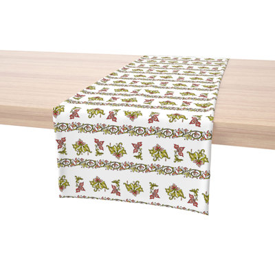 Table Runner, 100% Cotton, Floral 1