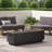 Outdoor 50,000 BTU Rectangular Iron Propane Fire Pit,Tank Cover Not Included