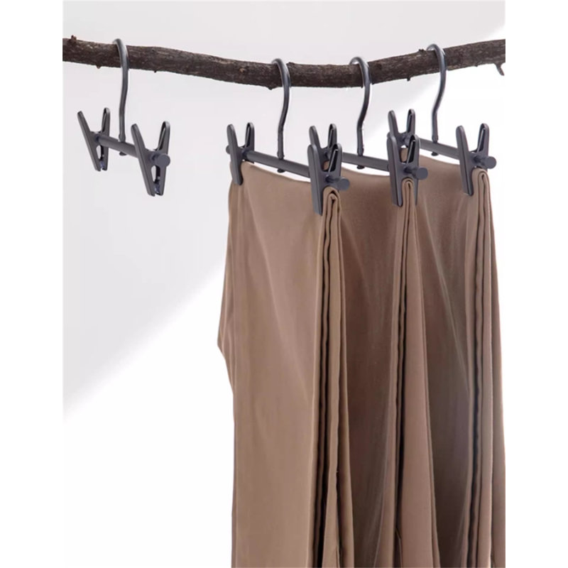 Cintre pour pantalons antidérapant en alliage d'aluminium, 15