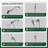 2-in-1 Dual Shower Head, 5-Spray Detachable Round Handheld Shower Head-119513041