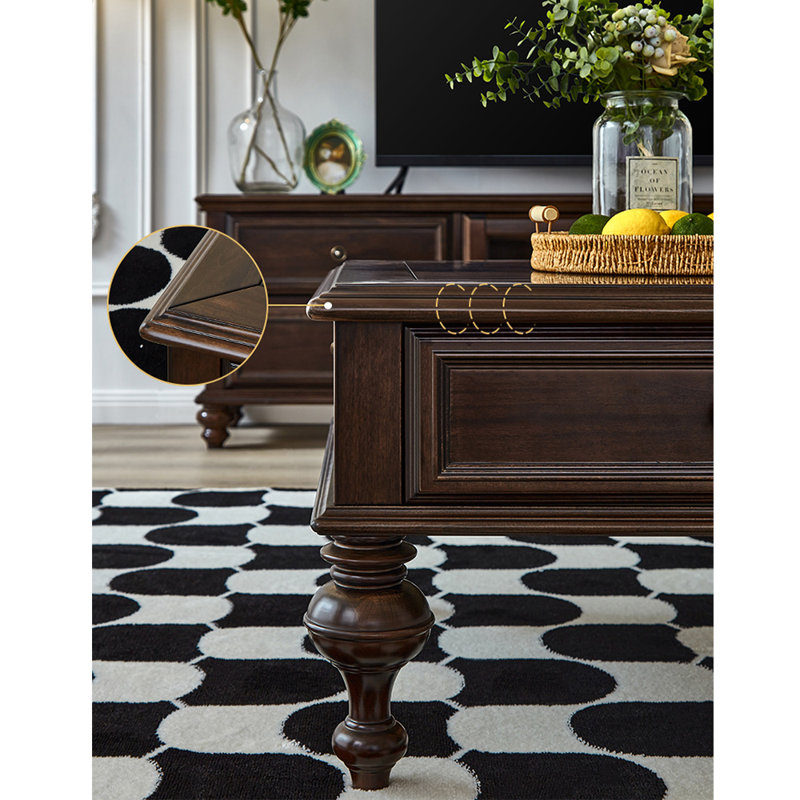Table basse American Classic, H 17,7 po x L 55,1 po x l 30,7 po
