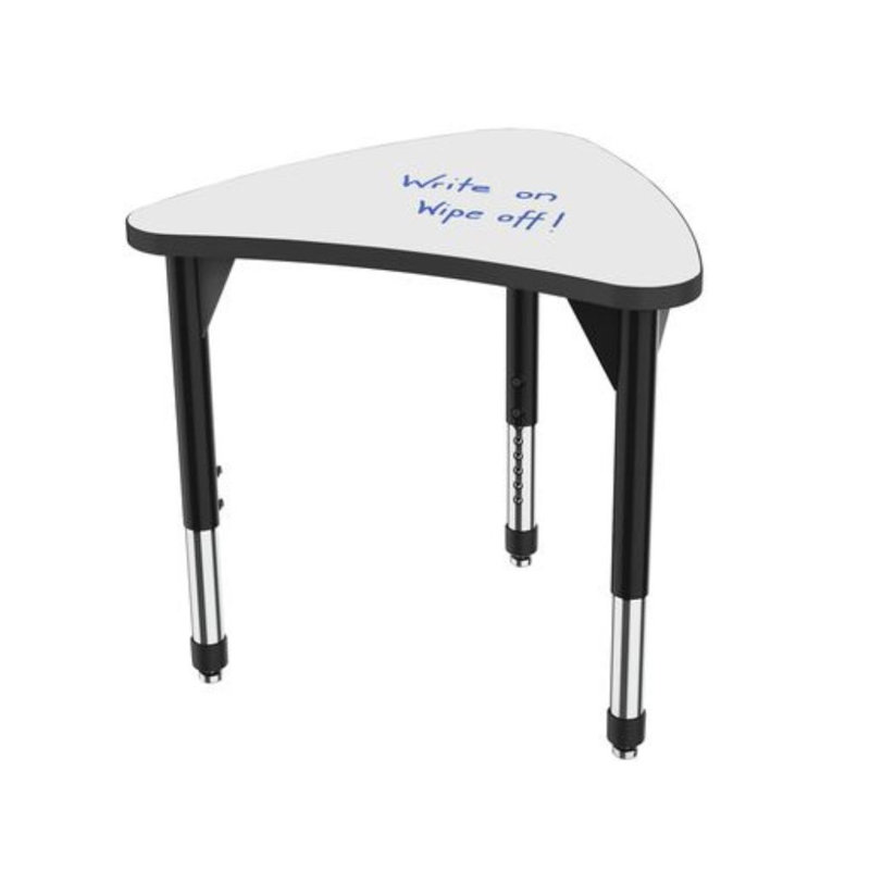 Bureau collaboratif à hauteur ajustable, Noir