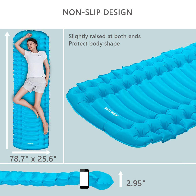 Tente avec sac de couchage, Bleu clair