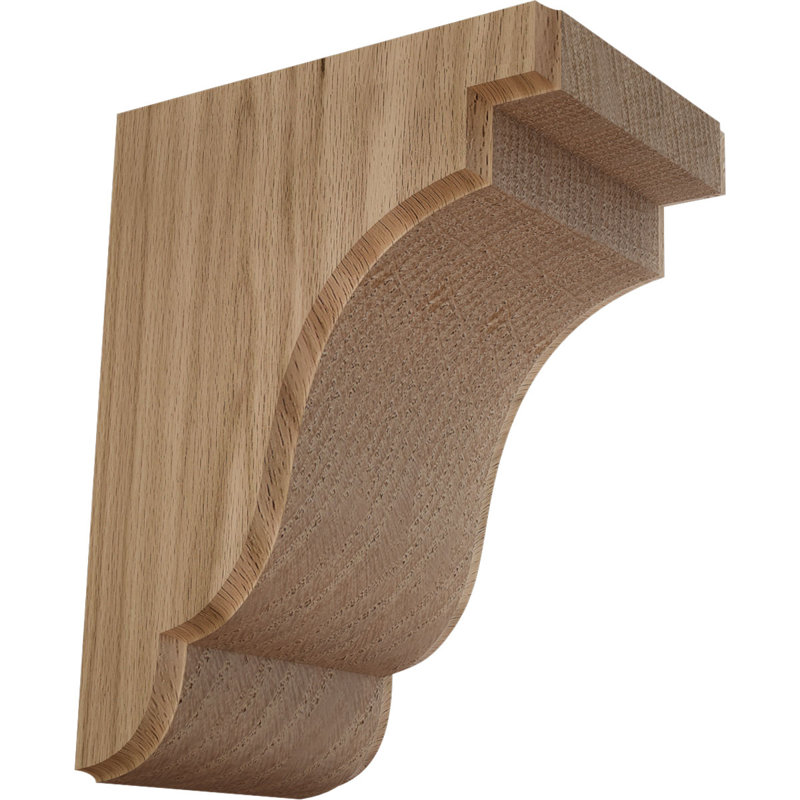 Support Bedford, Chêne rouge, 5,25 po X P 7,25 po X P 9,5 po H