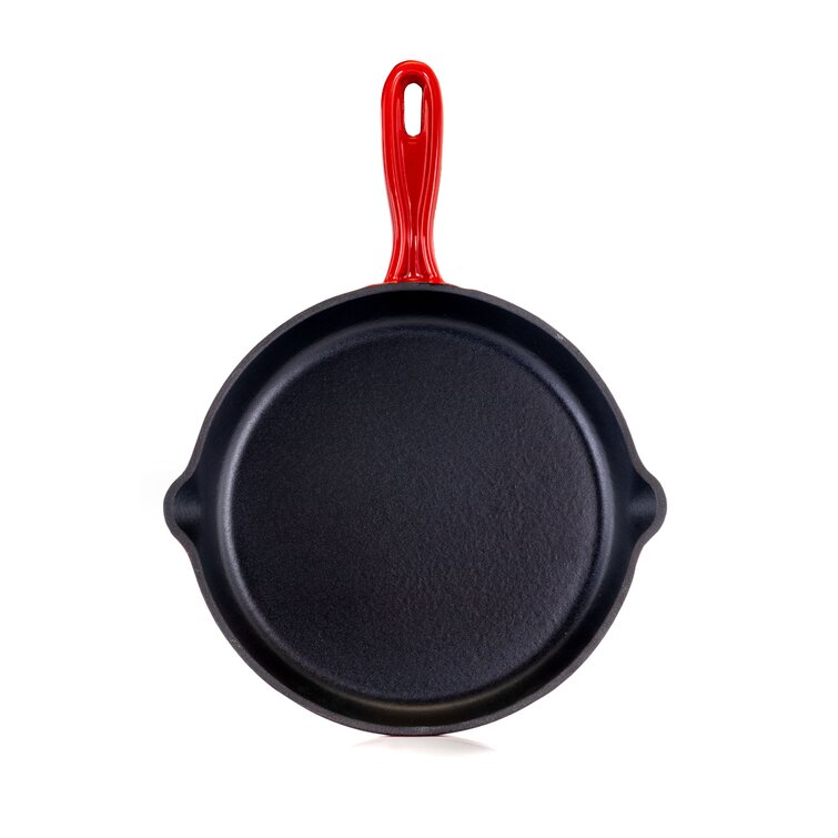 Round 10.25 inch Enameled Cast Iron Skillet in Grey - 10.25inch