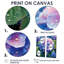 Hortensia bleu et vert - art mural traditionnel 2 panneaux-1023096711-1023096734-1023096735