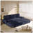 King Size Pull Out Sofa Bed, 3-In-1 Convertible Sleeper, Multi-Functional Corduroy Seating And Sleeping Solution