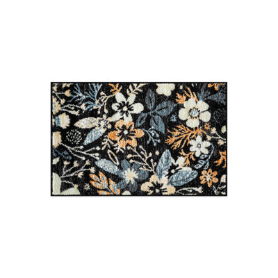 Black Multi Garden Floral Area Rug