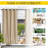 Windproof Blackout Outdoor Curtains for Patio, Waterproof Top Grommet & Back Tab Bottom Drapes Thermal Insulated Outdoor Window Panels with Bouns Rope for Fixed, 2 Panels-1408617448-1387255492