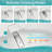 Touchless Smart Toilet with Auto Lid, Foot Flush, Foam Shield & Heated Seat - Tankless Design, Water Saving Dual Flush, Quiet Night Light, Easy Install