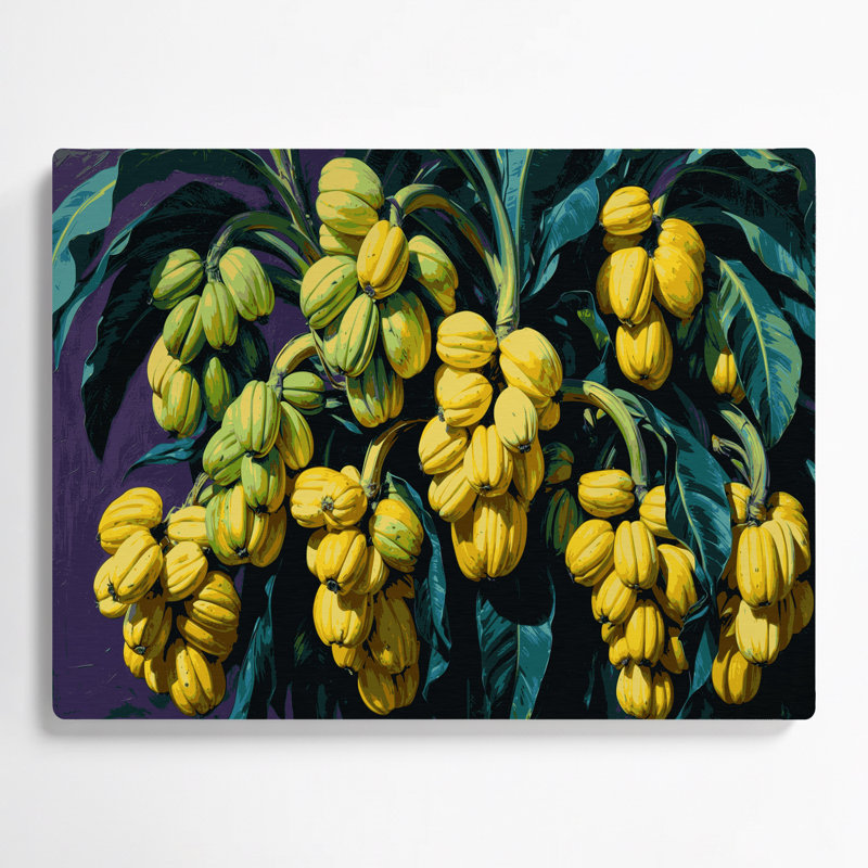 Art mural en métal Fruit Plantain, H 11 po x l 14 po