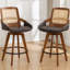 Tabouret de bar et de comptoir pivotant Shayleah-803709736-788616357