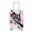 Valise à roulettes 20 pouces pour PC, valise de transport, avec motif imprimé et serrure à combinaison (noir)-129390327