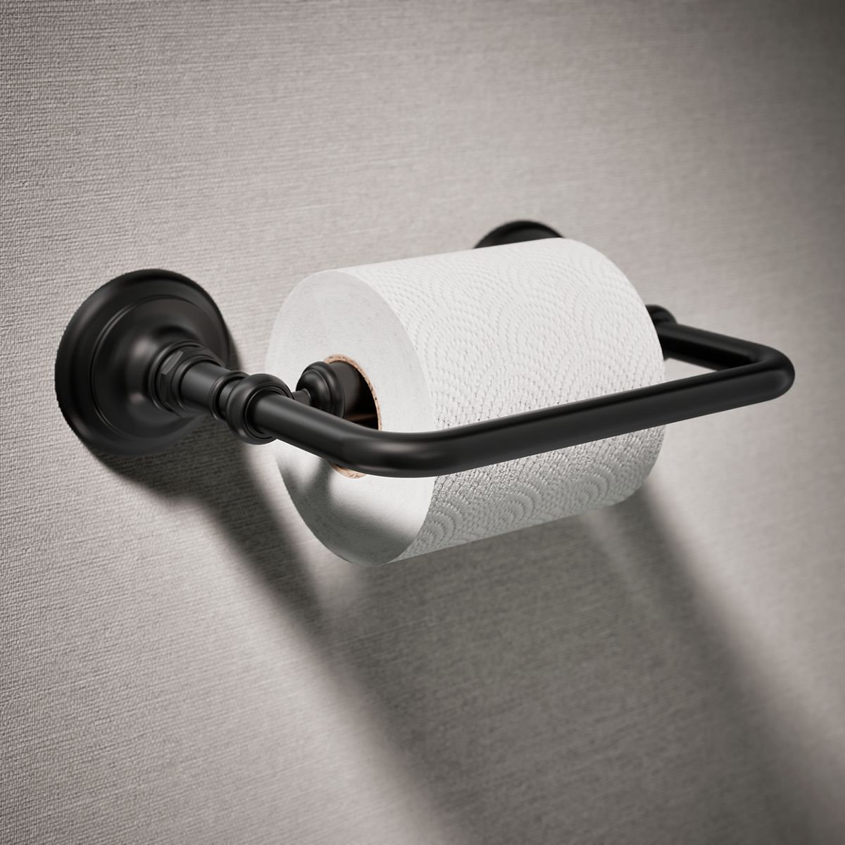 Artifacts Pivoting Toilet Paper Holder, Matte Black