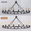 Turco 20 - Light Wagon Wheel Chandelier-274436776
