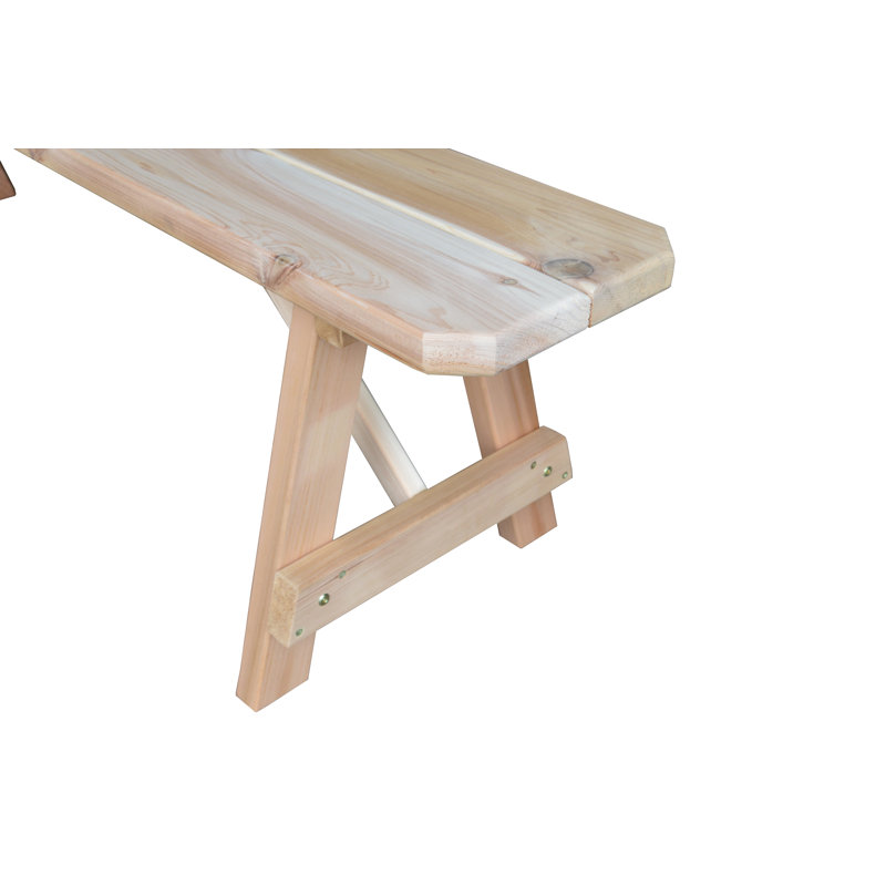 Guernsey Solid Wood Bench, 17" H x 70" W x 11" D, Unfinished