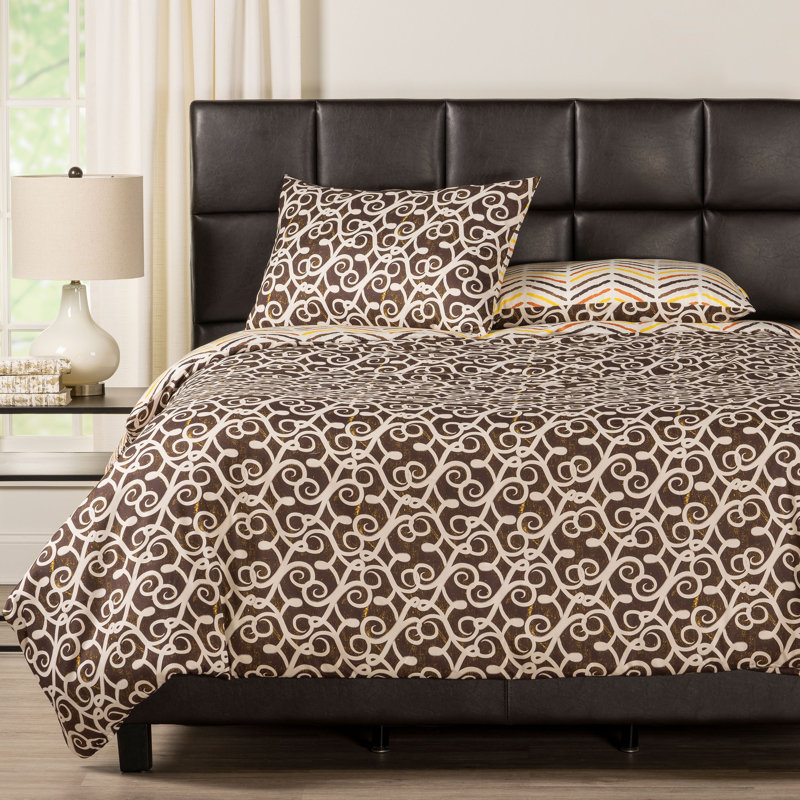 Sabine Polyester Duvet Cover, Queen Duvet Cover + 2 Queen Shams
