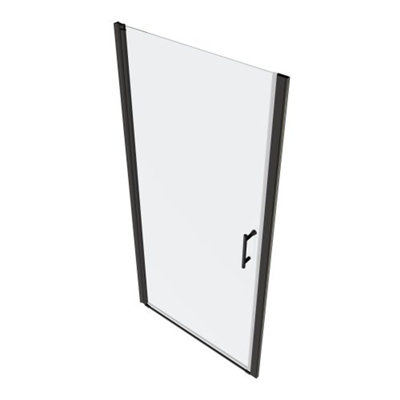 Porte de douche universelle pivotante avec verre trempé