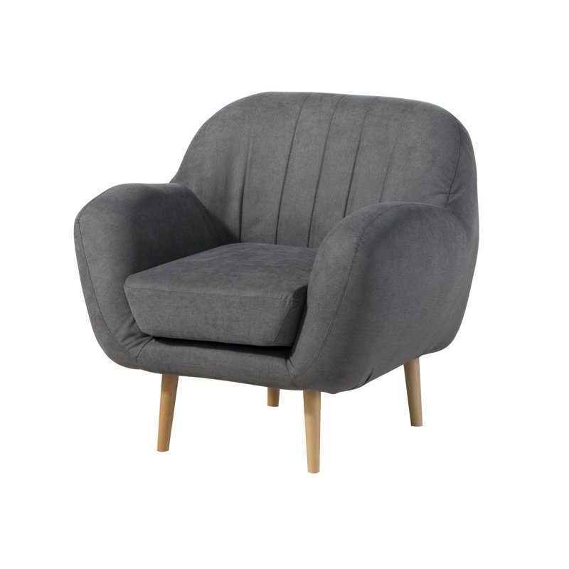 SOFAS Upholstered Accent Chair, Grey