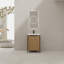 24" Freestanding Bathroom Vanity With Resin Sink & 2 Soft-close Cabinet Doors