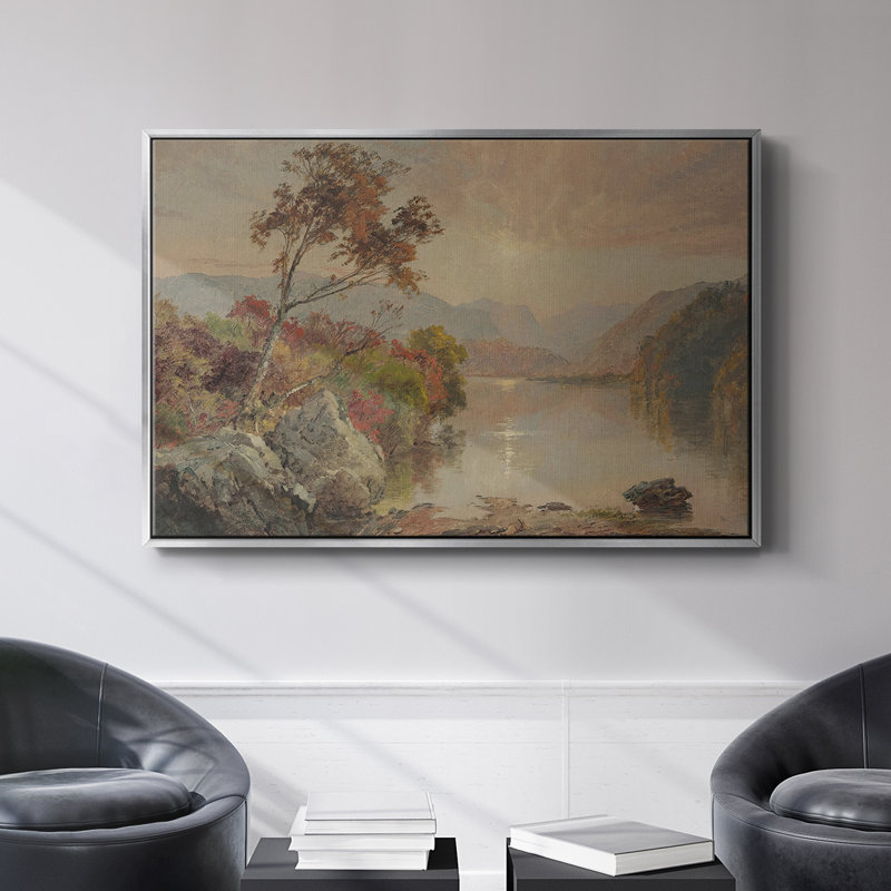 Paysage rétro - DCXII, H 25 po x l 37 po x P 1,5 po, Toile tendue