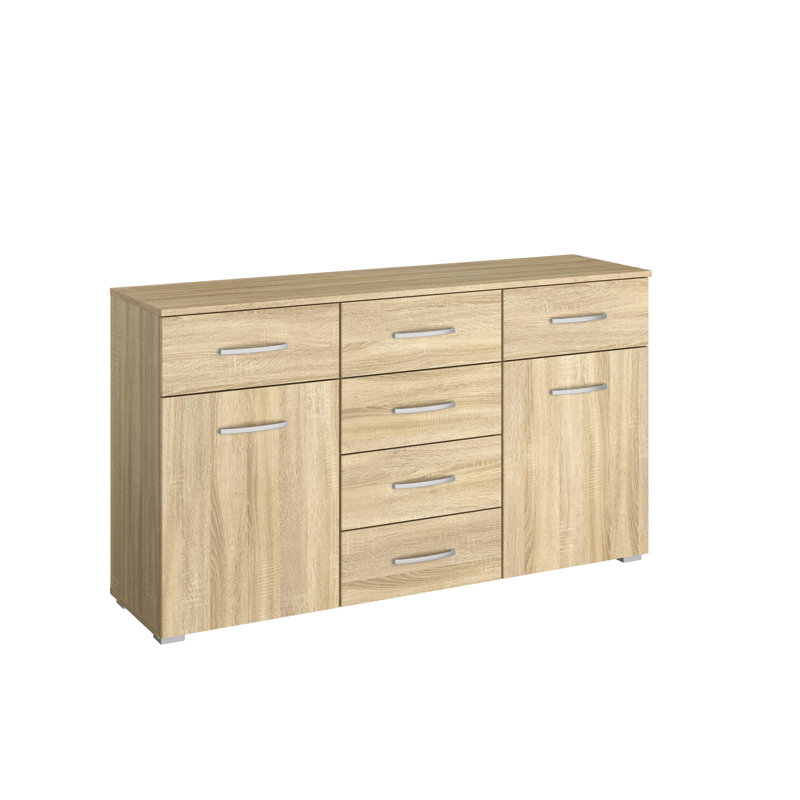 Aditio 6 Drawer Combi Chest, Sonoma oak