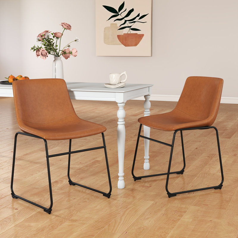 Tabouret rembourré H 18,3 po Behan, Brun