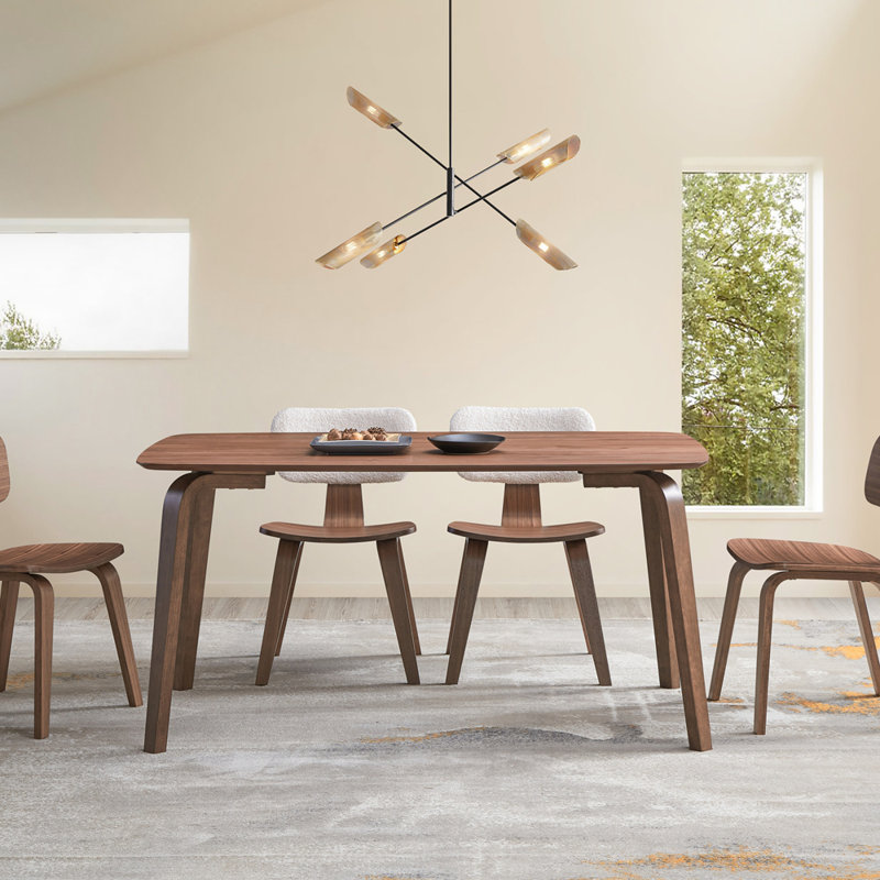 Walnut Finish Dining Table