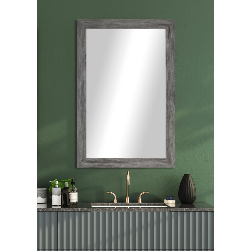 Engineered Wood Flat Wall Mirror, 33" x 30"