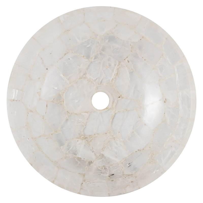 Canora Grey Dunnes 400 mm L x 400 mm W Stone Circular Sink