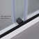 Spezia 64.6'' W 76'' H Semi-Frameless Rectangle Reversible Shower Enclosure