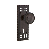 Craftsman Interior Mortise Door Knob with Craftsman Long Plate