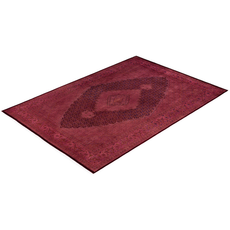 Overdyed One-of-a-Kind 6' 7" X 9' 8" Hand Knotted Area Rug