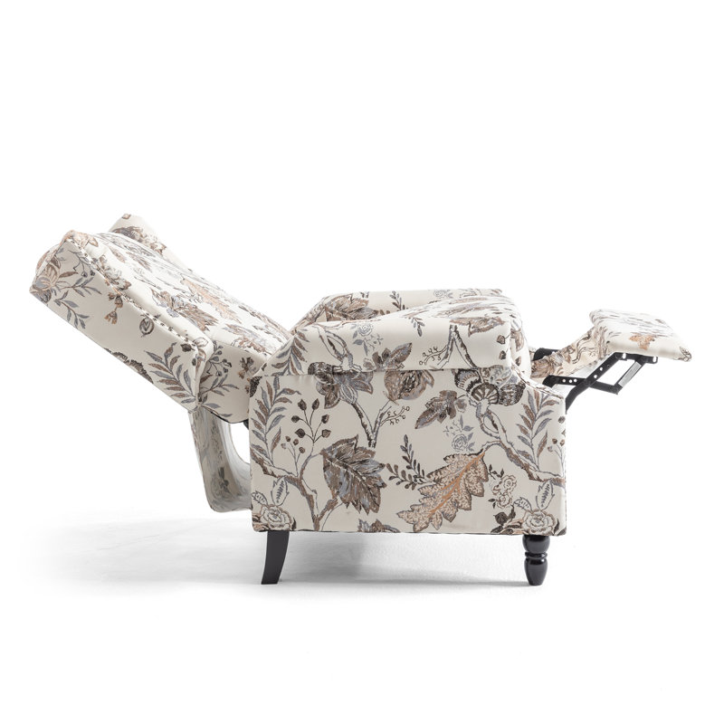 29.13cm Wide Standard Recliner, Beige Plants