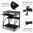 Majesta Glass Top Metal Base Computer Desk
