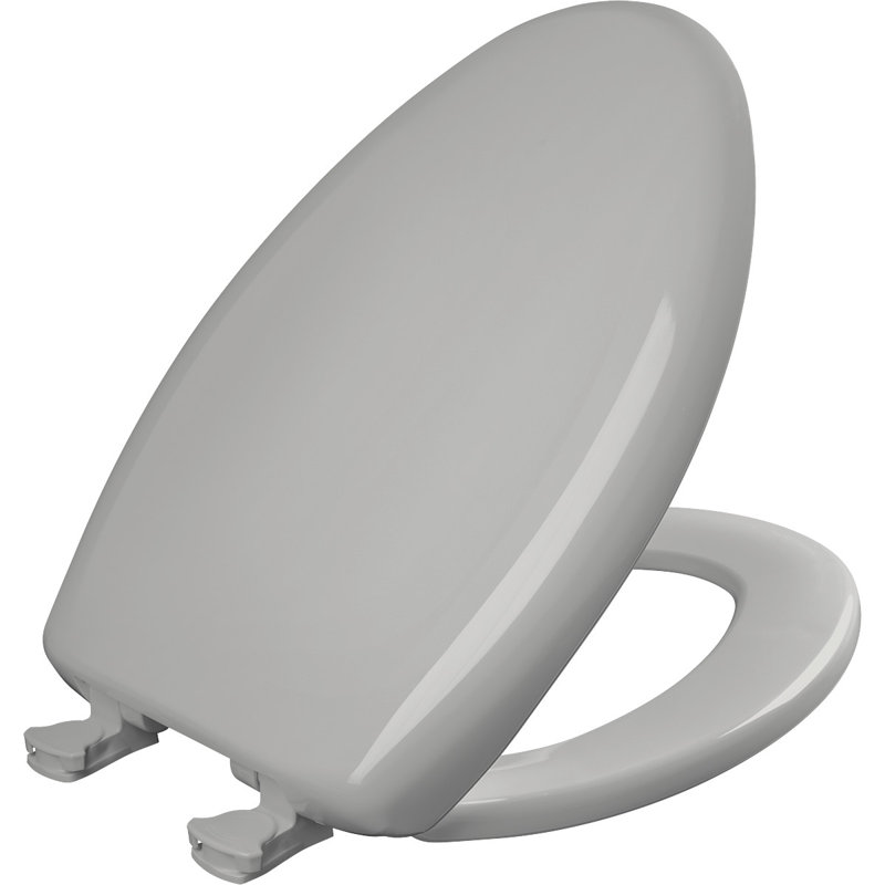 Siège de toilette allongé en plastique Lift-Off, Argent