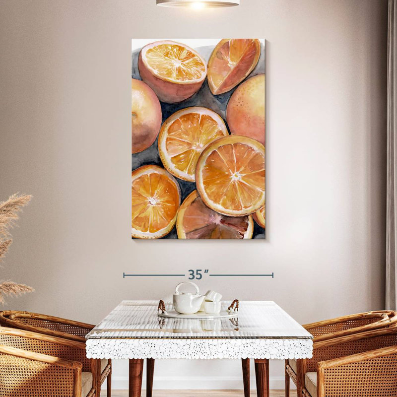 Yarlin Fruit Slices III, 48" H x 32" W